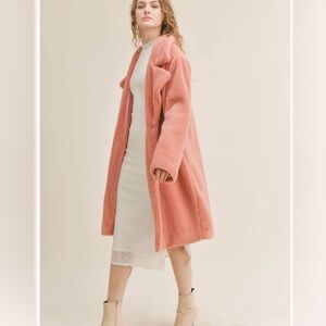 Sadie & Sage Pink Teddy Coat.
